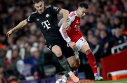 （体育）足球——欧冠(guān)：阿森纳胜拜仁(rén)慕尼黑