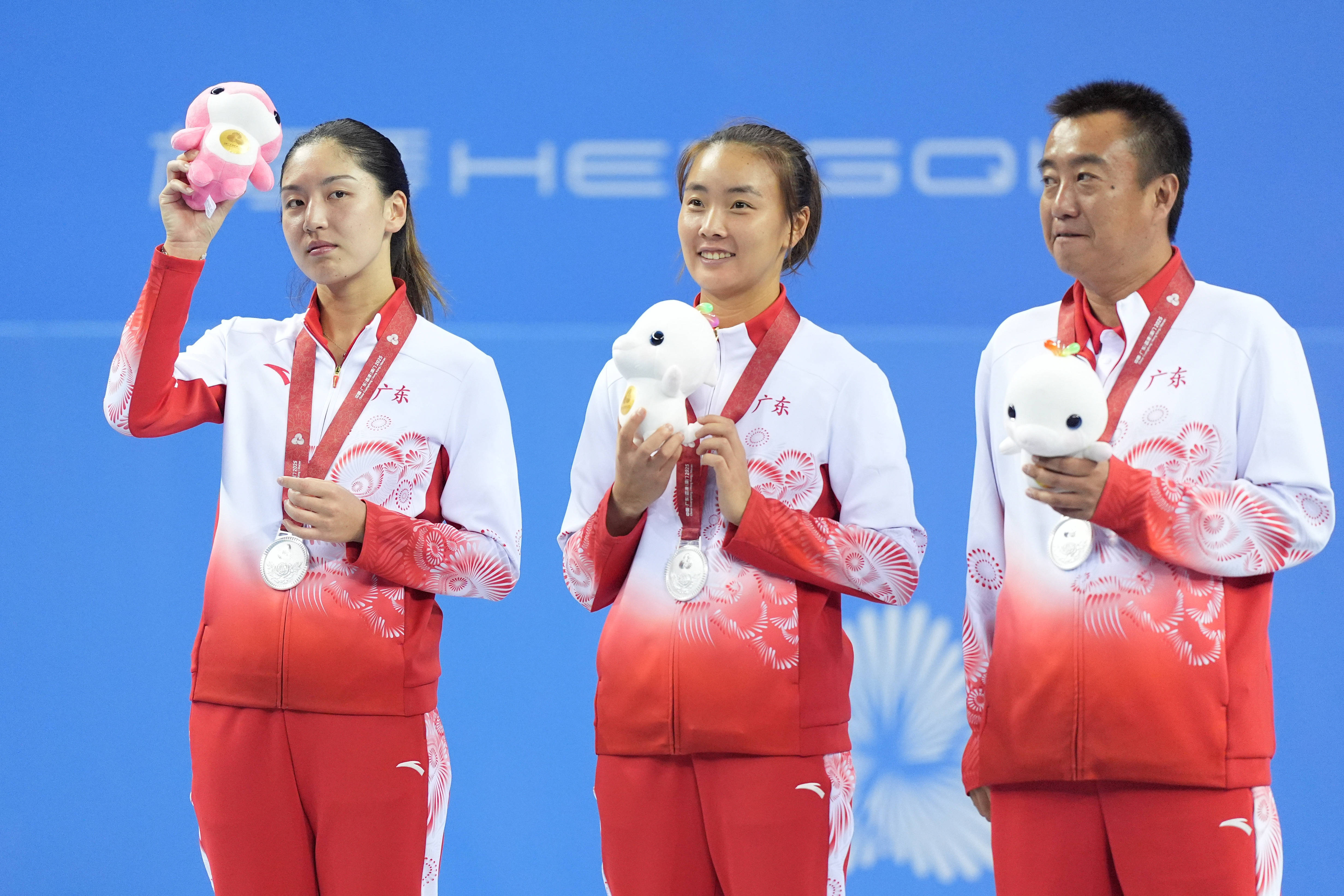 全运会｜网球——女子双打颁奖仪式