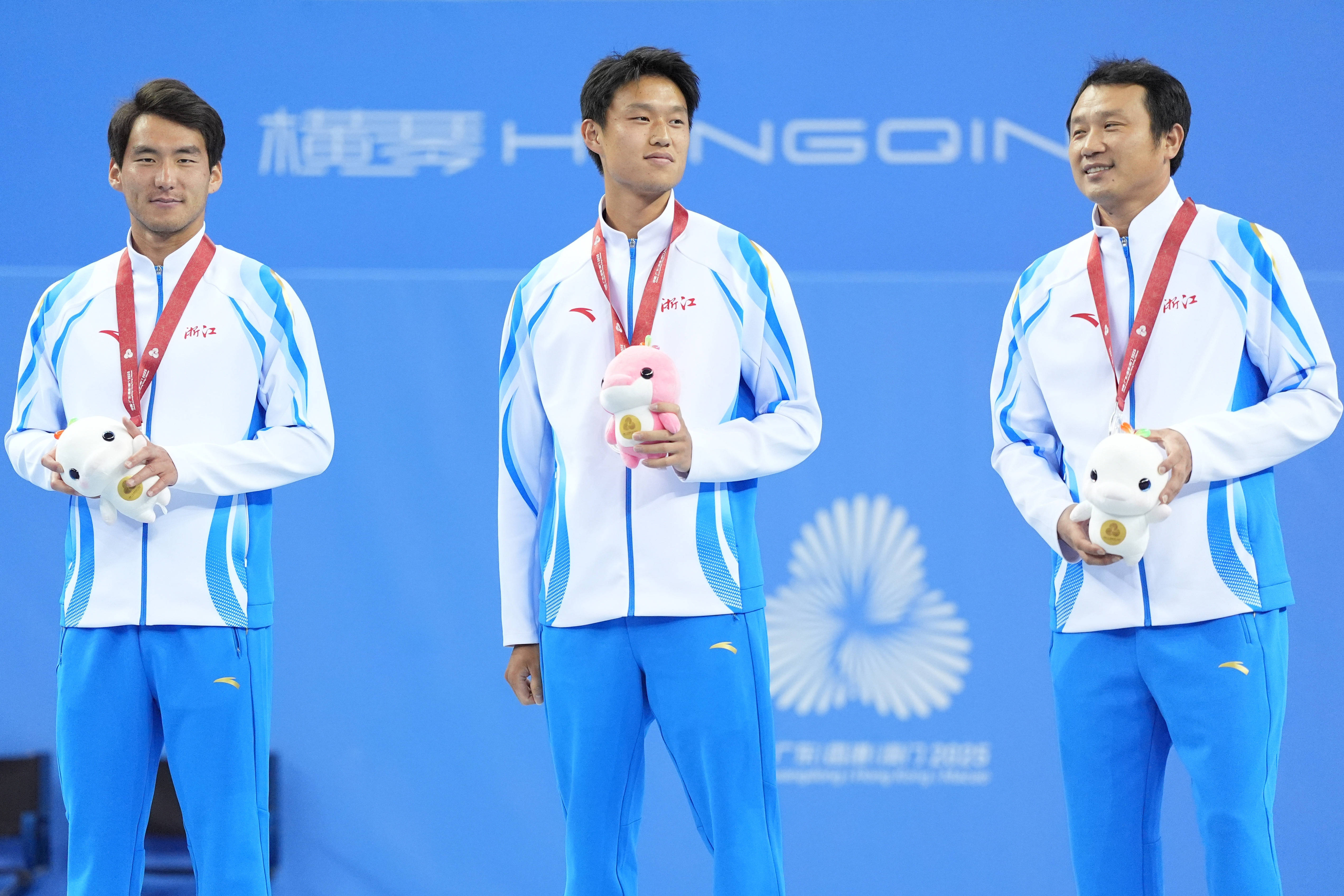 全运会｜网球——男子双打颁奖仪式