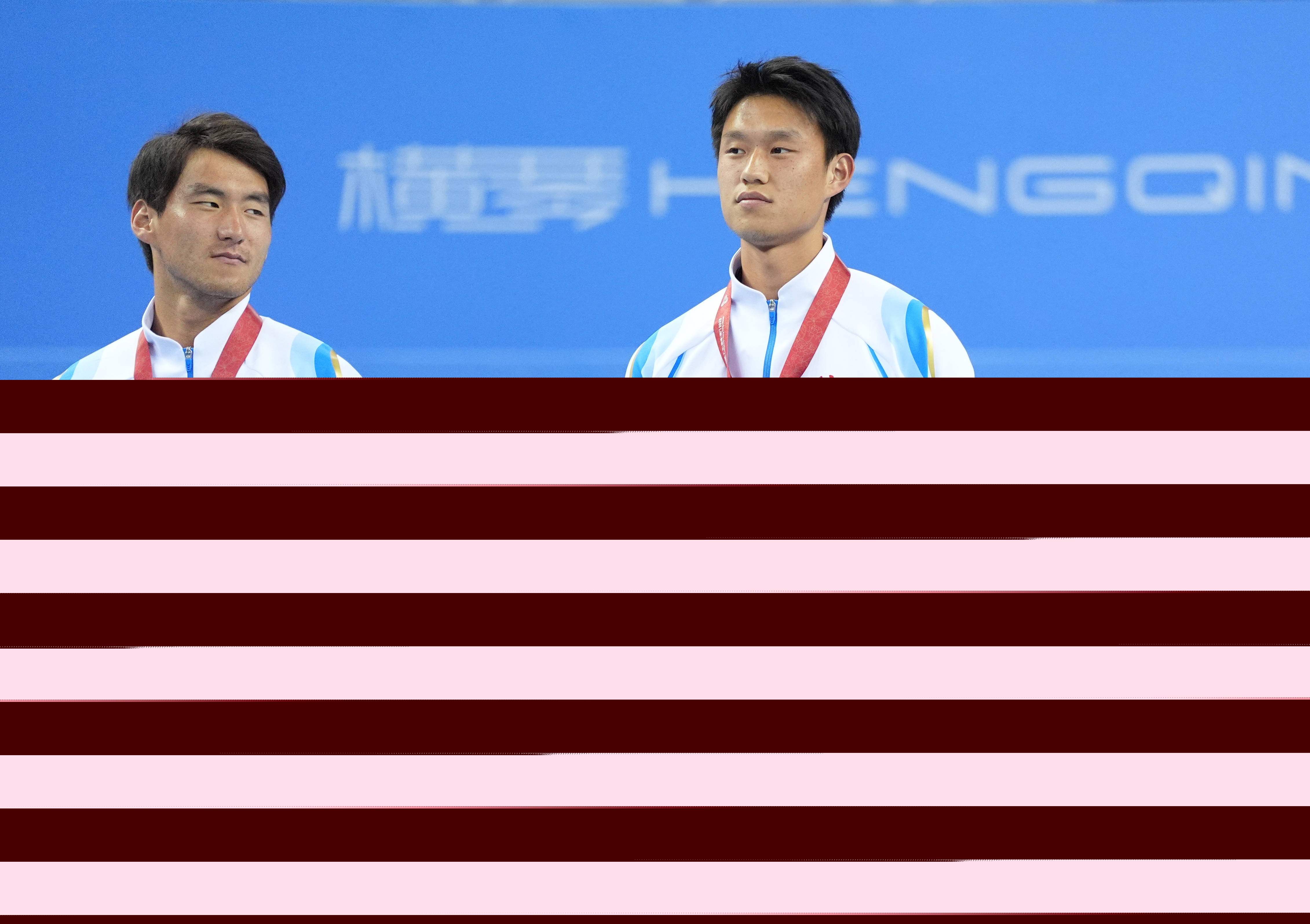 全运会｜网球——男子双打颁奖仪式