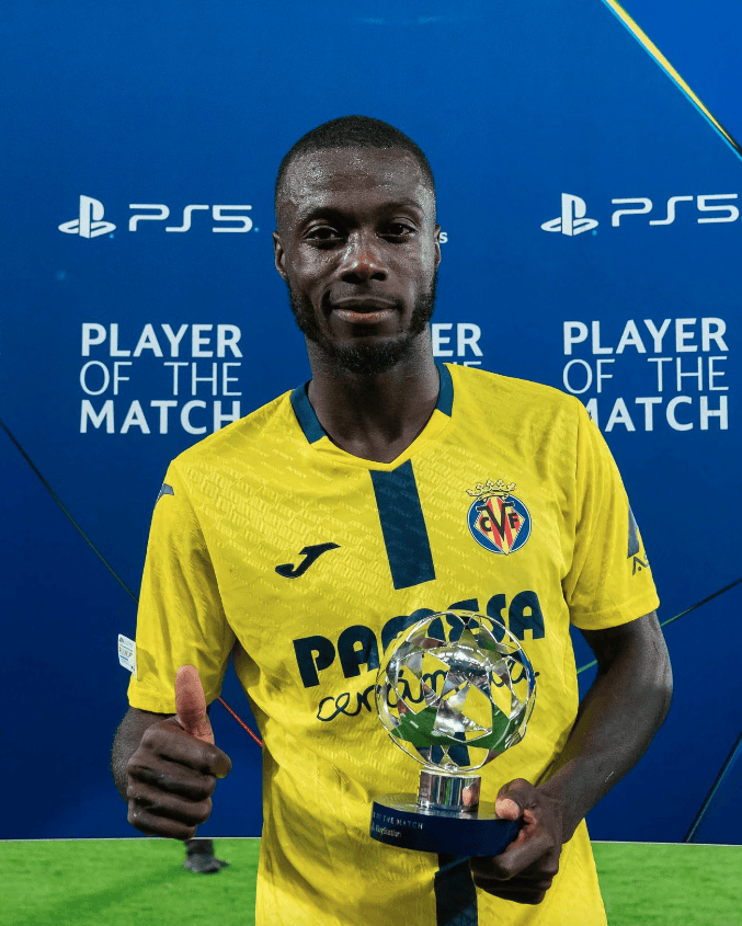 佩佩当选欧冠全场最佳，比利亚雷亚尔2-2尤文