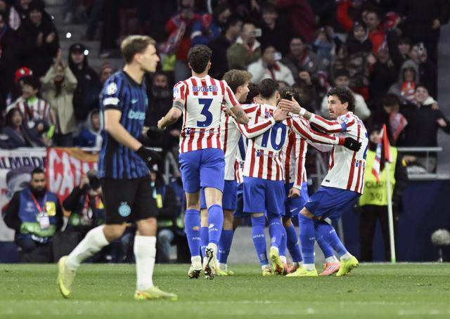 足球|欧冠:马德里竞技胜国际米兰